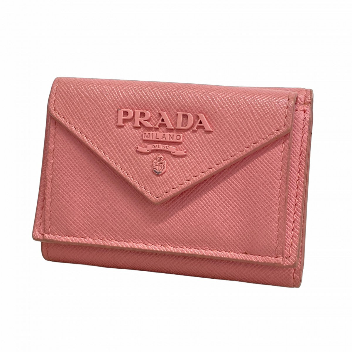 プラダ PRADA 三つ折財布 ミニ財布 サフィアーノ レザー 5ic3477-h】プラダ 三つ折り財布 サフィアーノ レザー ピンク