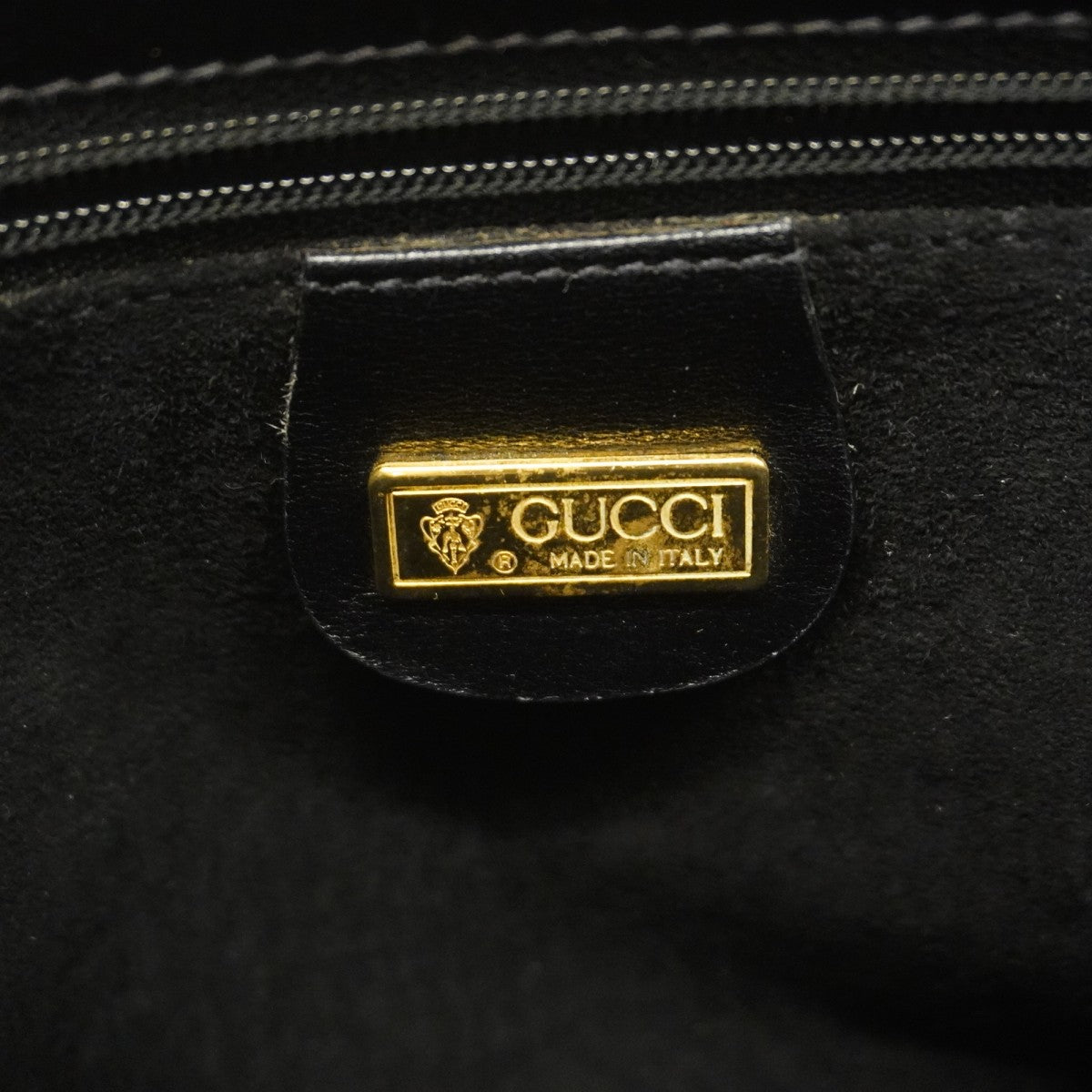 【5ic3627】グッチ ショルダーバッグ 001 110 0516 レザー ブラック ゴールド金具【中古】レディース