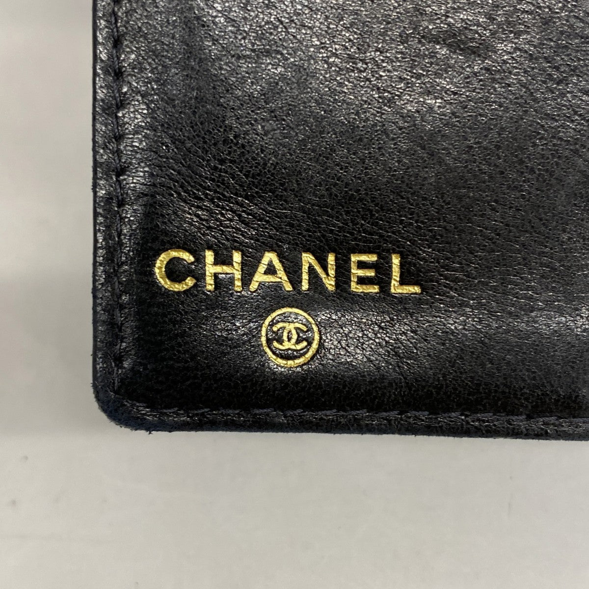 【5ic3706】シャネル 長財布 キャビアスキン ブラック ゴールド金具【中古】レディース