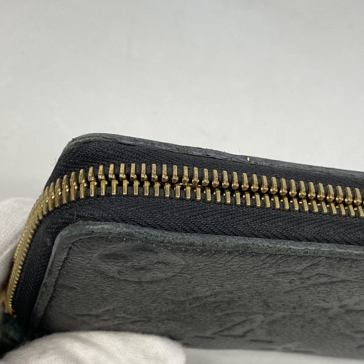 【5ic3724】ルイヴィトン 長財布 モノグラム・アンプラント ポルトフォイユクレマンス M60171 ノワール【中古】レディース