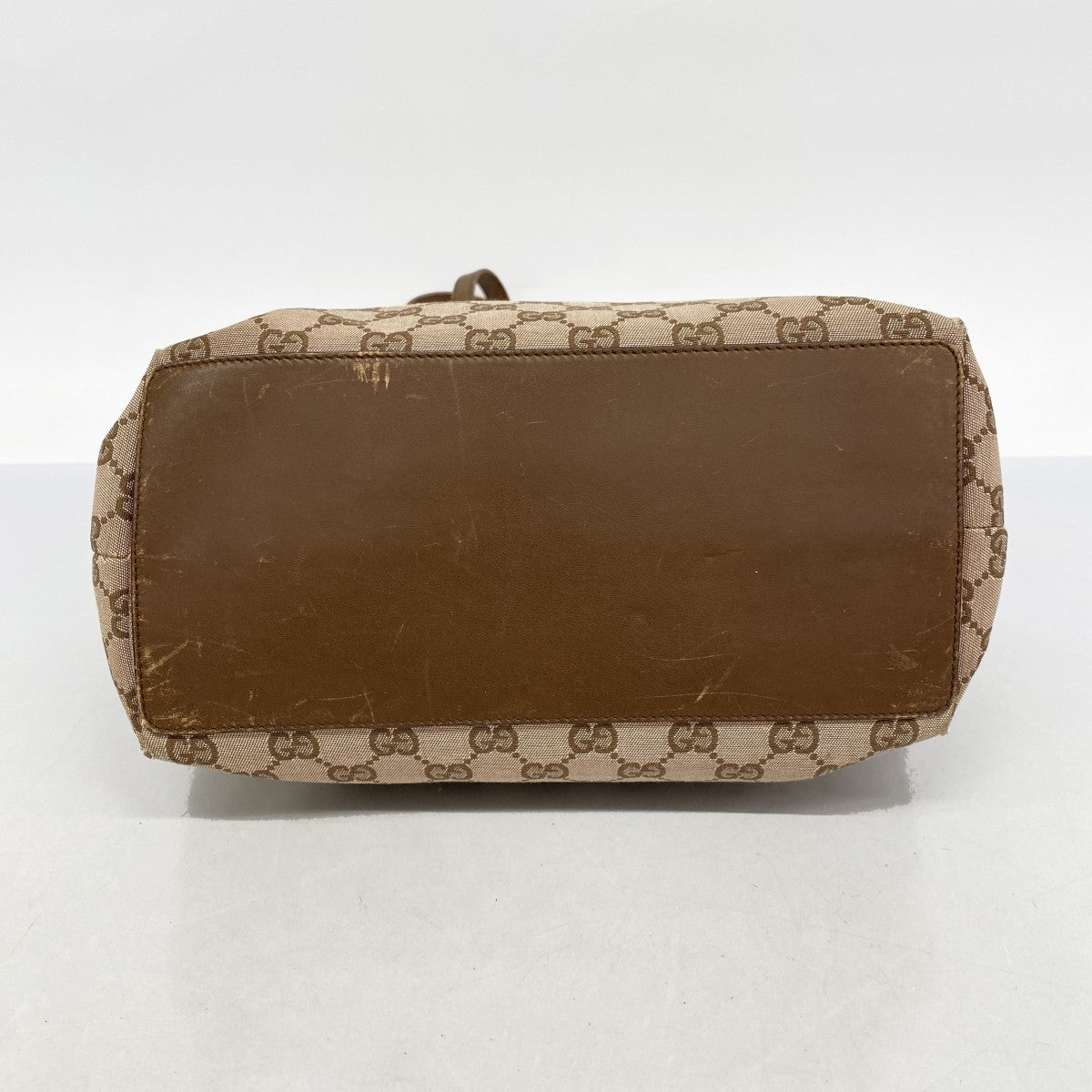 【5ic3733】グッチ トートバッグ GGキャンバス 002 1098 キャンバス ブラウン ピンクベージュ シャンパンゴールド金具【中古】レディース