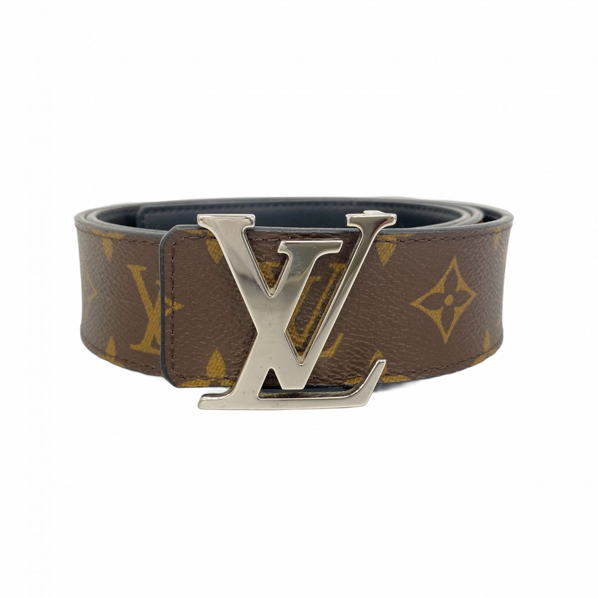 Louis Vuitton ブラウンレザーベルト LOUIS VUITTON モノグラム ベルト 100/40 ブラウン オレンジ