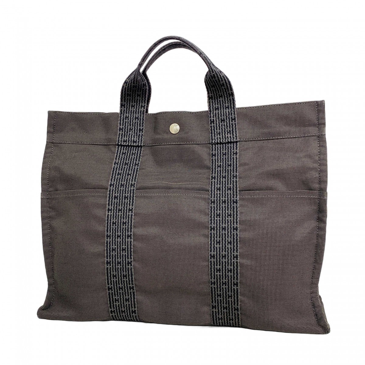5id4186-h】エルメス トートバッグ エールラインMM キャンバス