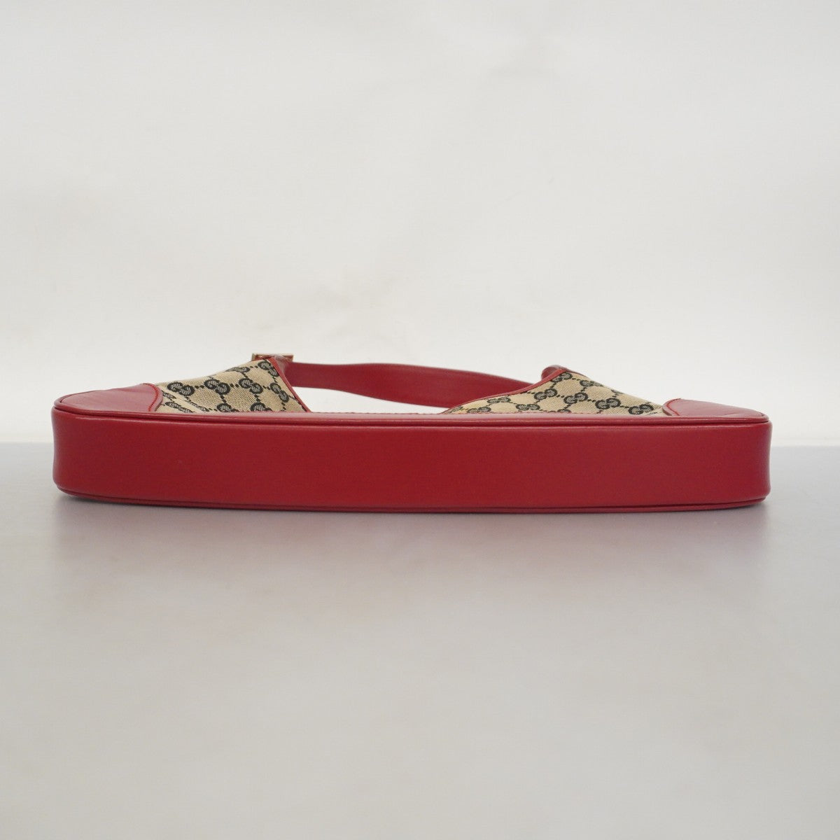 【5id4351】グッチ ショルダーバッグ GGキャンバス/ジャッキー 001 3306 キャンバス ブラック レッド ゴールド金具【中古】レディース