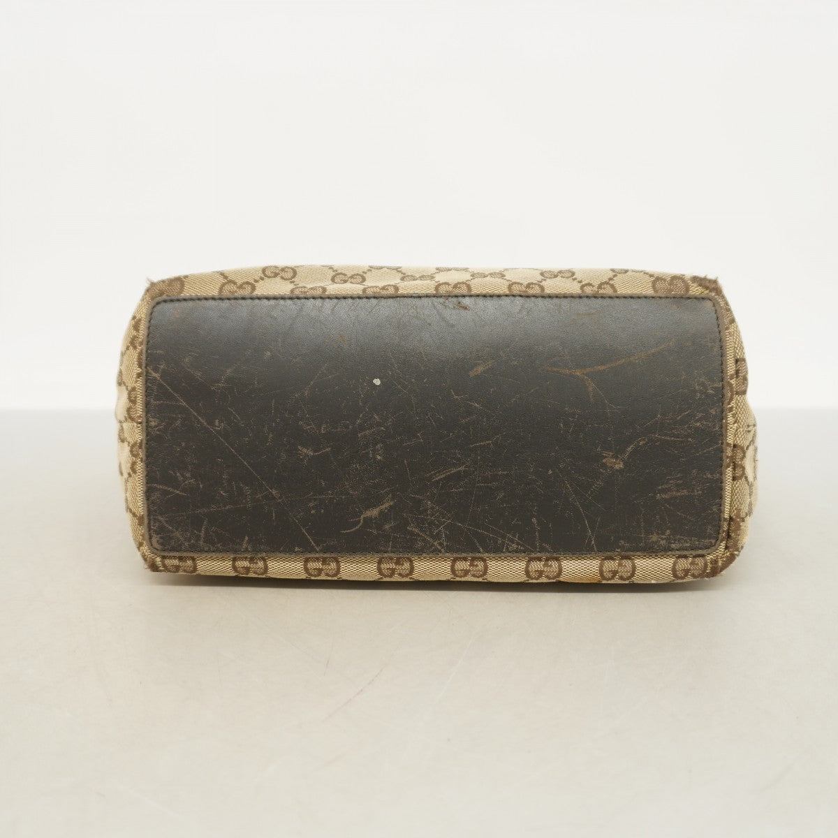 【5id4561】グッチ トートバッグ GGキャンバス 002 1098 キャンバス ブラウン ゴールド金具【中古】レディース