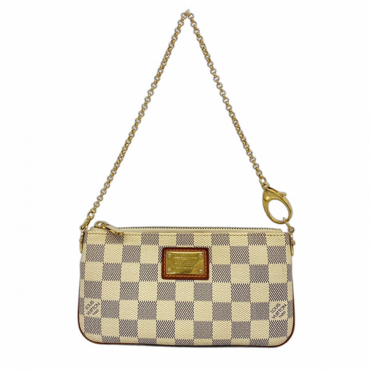 LOUIS VUITTON ルイヴィトン　ポーチ　ダミエアズール　白　ホワイト ダミエ・アズール ミニ ポシェット アクセソワール【ルイ