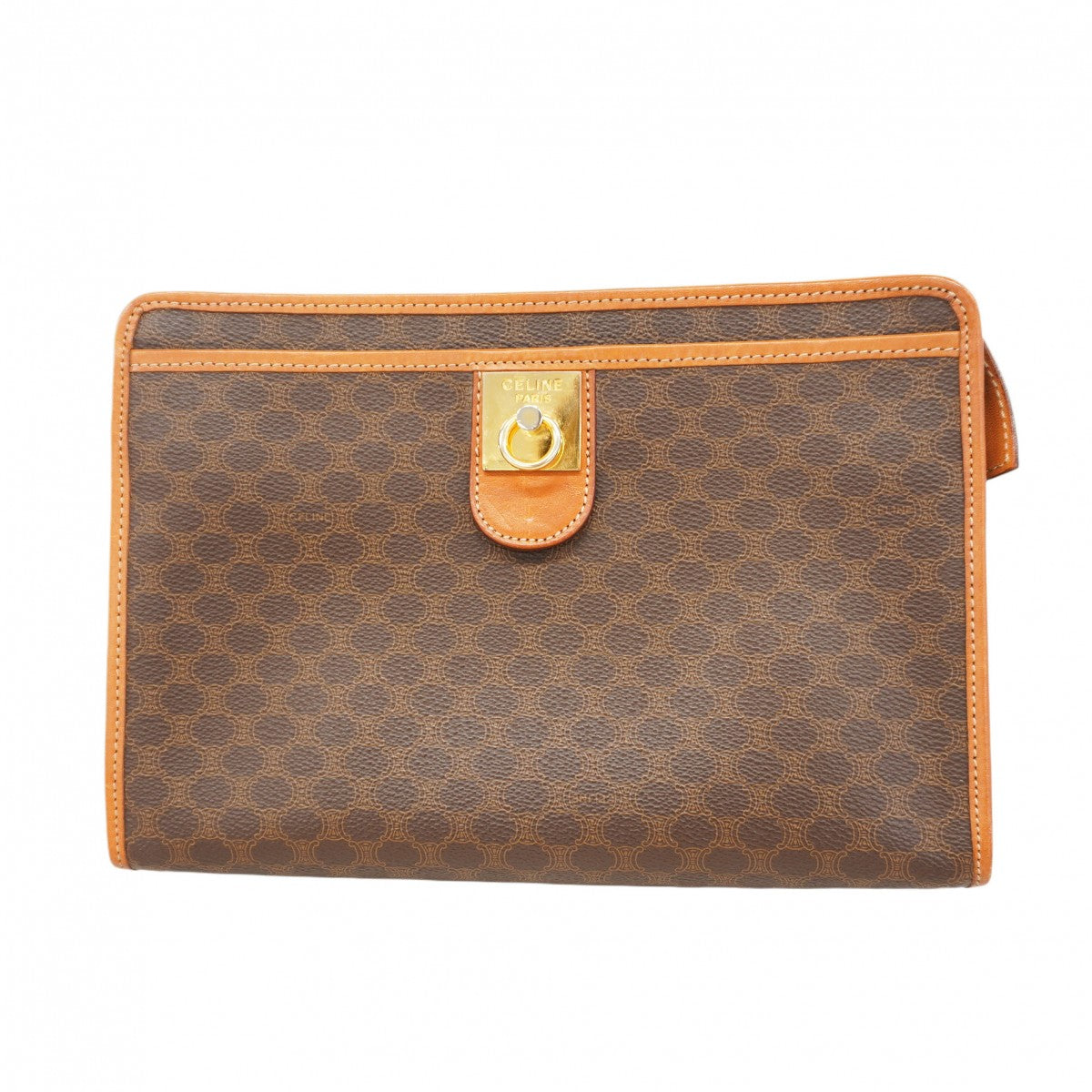 CELINE ブラック マカダム クラッチバッグ レディース 8778 CELINE ブラック マカダム クラッチバッグ レディース 8778
