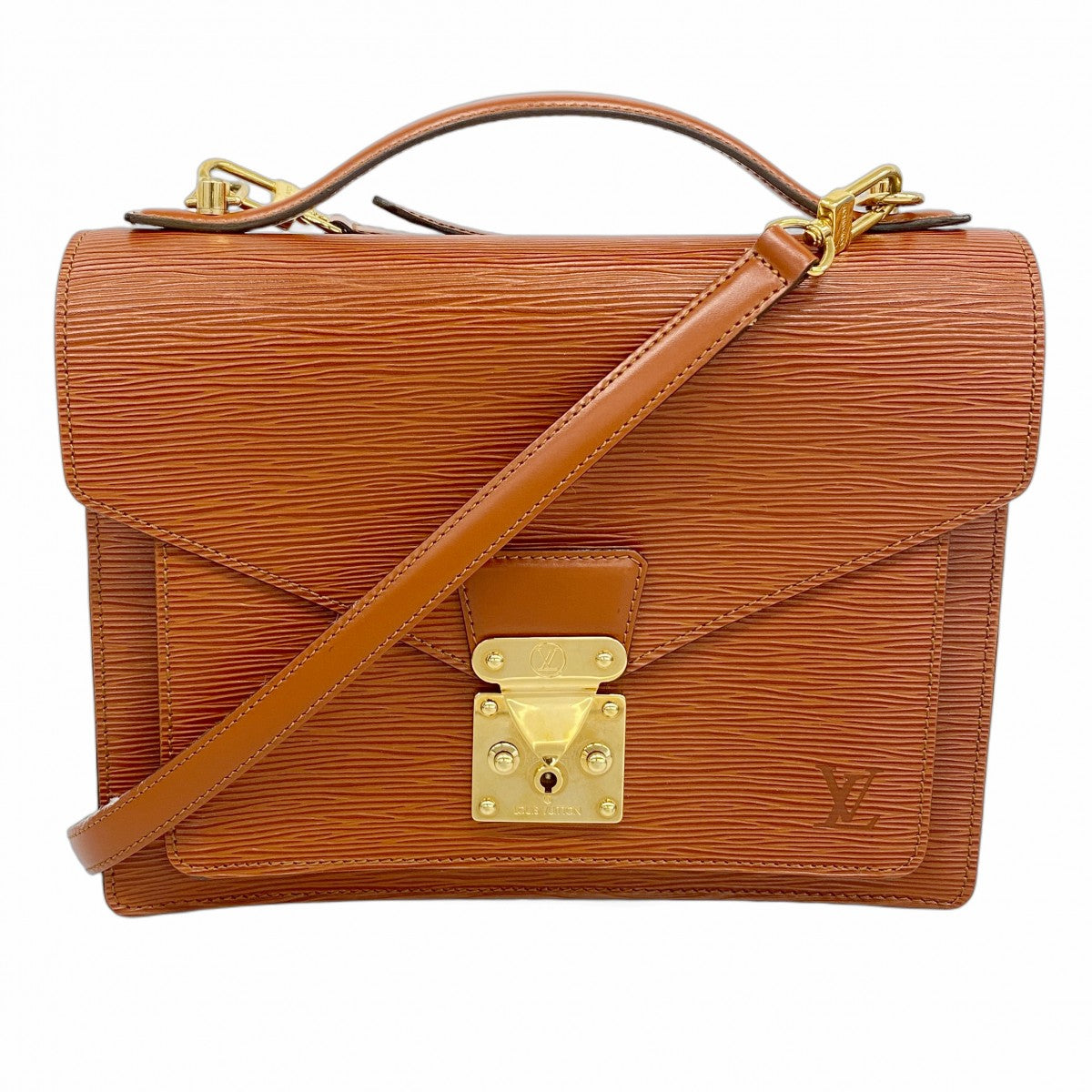 ルイ・ヴィトン ハンドバッグ ブラウン 中古・古着通販】LOUIS VUITTON (ルイ ヴィトン) ハンドバッグ