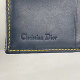 ★SALE【5id5005】クリスチャンディオール 財布 トロッター サドル キャンバス ネイビー ゴールド金具【中古】レディース