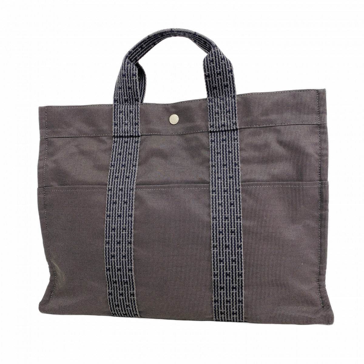 5id5057】エルメス トートバッグ エールラインMM キャンバス