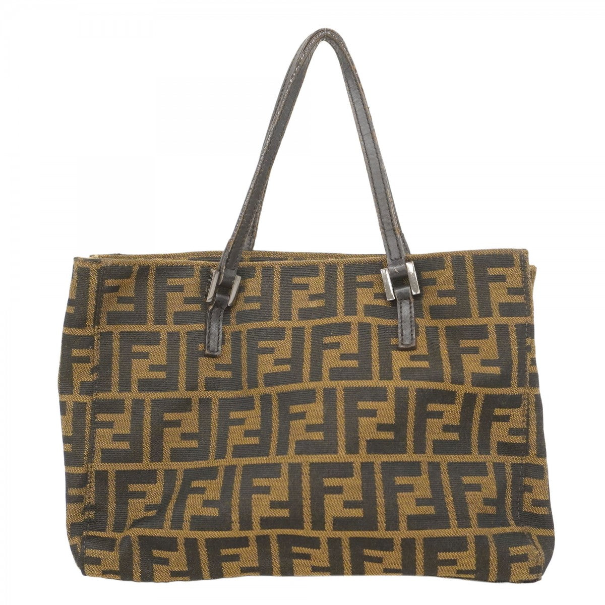 【FENDI】ミニ　ハンドバッグ　ズッカ柄　ナイロン　ブラウン FENDI フェンディ ハンドバッグ ズッカ ナイロンキャンバス