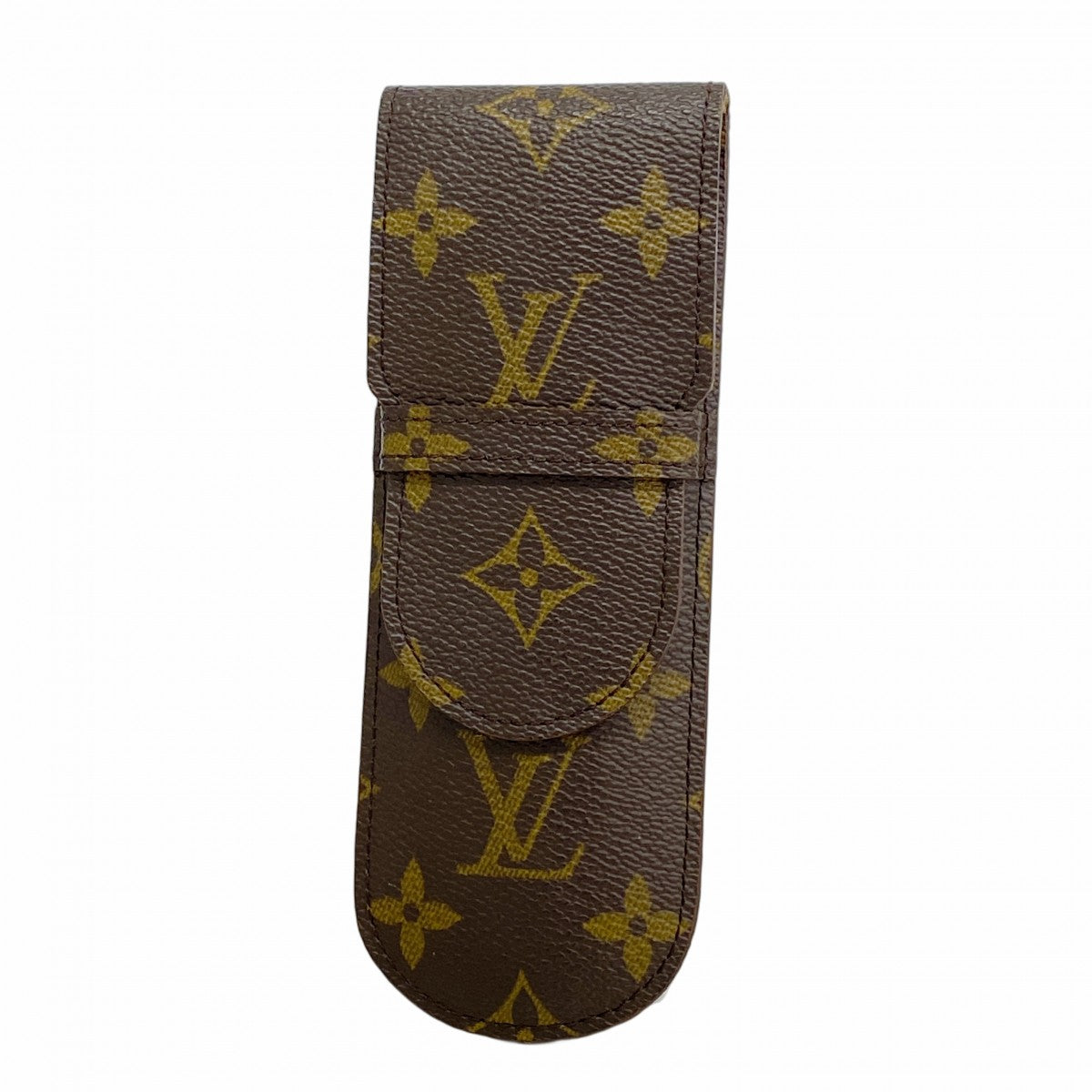 ルイヴィトン 良品 フランス製 ユニセックス T字 レザー ペンケースブラウン系 ルイヴィトン 良品 フランス製 ユニセックス T字 レザー ペン