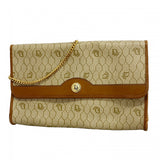 ★SALE【5ie5728】クリスチャンディオール ショルダーバッグ ハニカム PVC ベージュ ブラウン ゴールド金具【中古】レディース