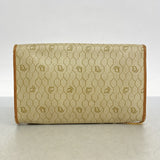 ★SALE【5ie5728】クリスチャンディオール ショルダーバッグ ハニカム PVC ベージュ ブラウン ゴールド金具【中古】レディース