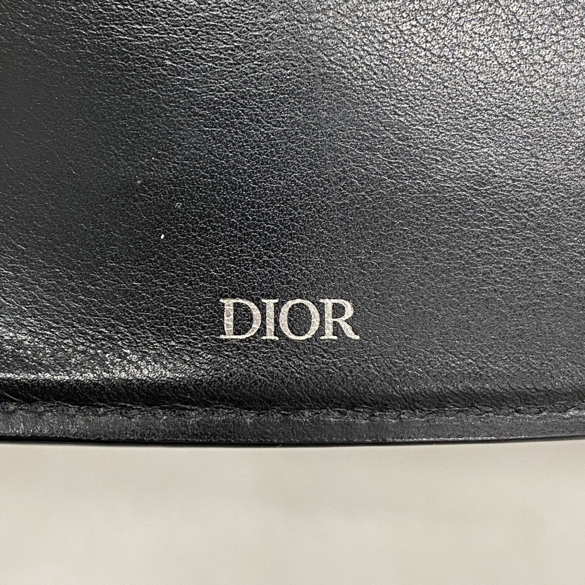 ★最終価格【5ie5757】クリスチャンディオール 財布 CDアイコン レザー ブラック シルバー金具【中古】メンズ