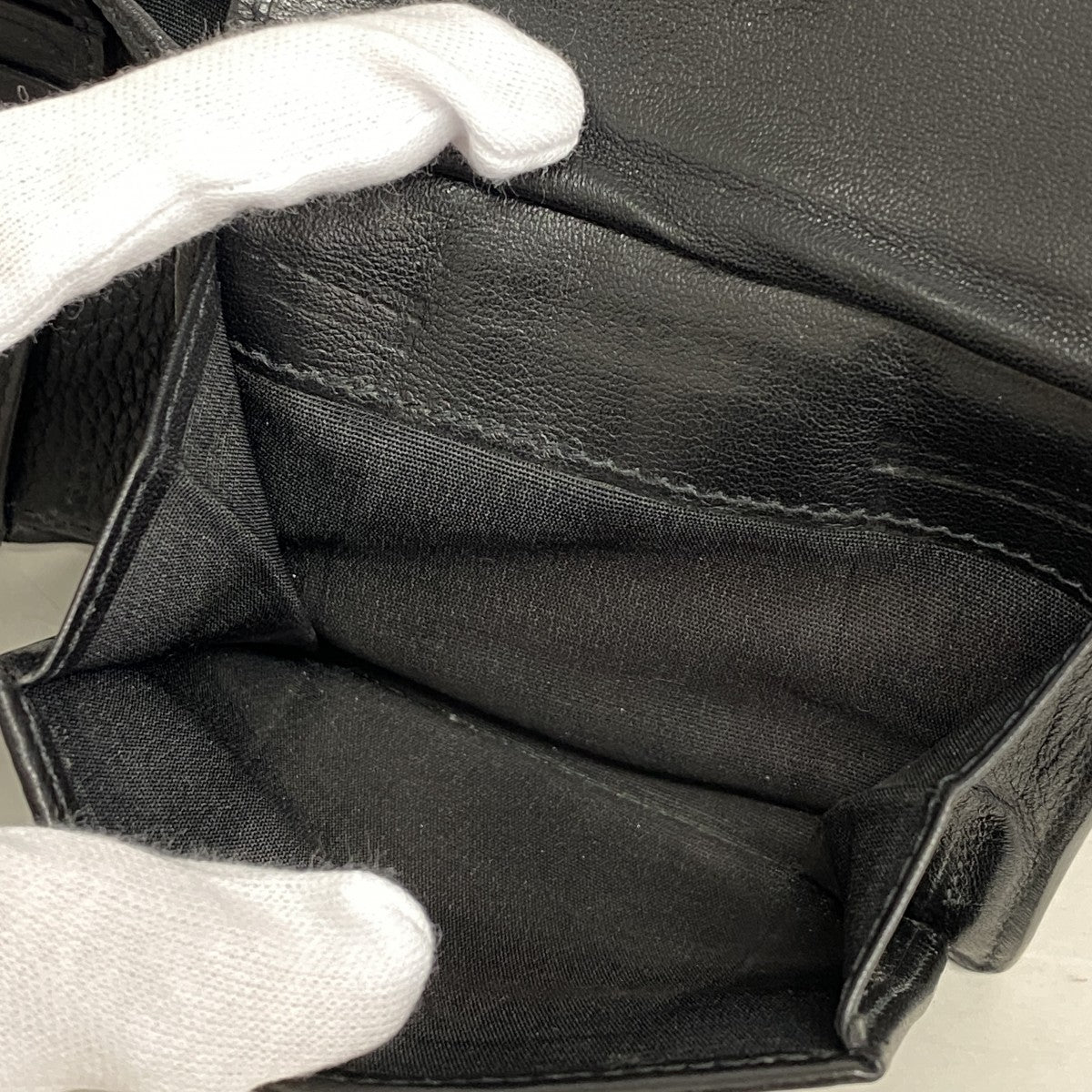 ★最終価格【5ie5757】クリスチャンディオール 財布 CDアイコン レザー ブラック シルバー金具【中古】メンズ