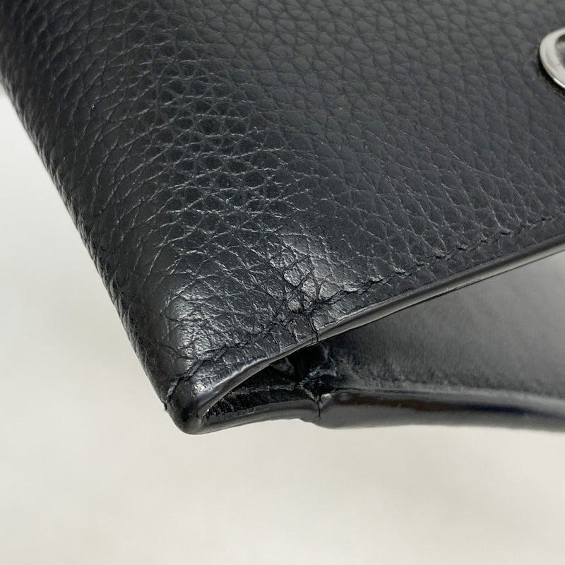 ★最終価格【5ie5757】クリスチャンディオール 財布 CDアイコン レザー ブラック シルバー金具【中古】メンズ