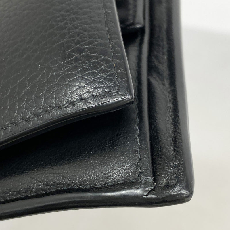 ★最終価格【5ie5757】クリスチャンディオール 財布 CDアイコン レザー ブラック シルバー金具【中古】メンズ