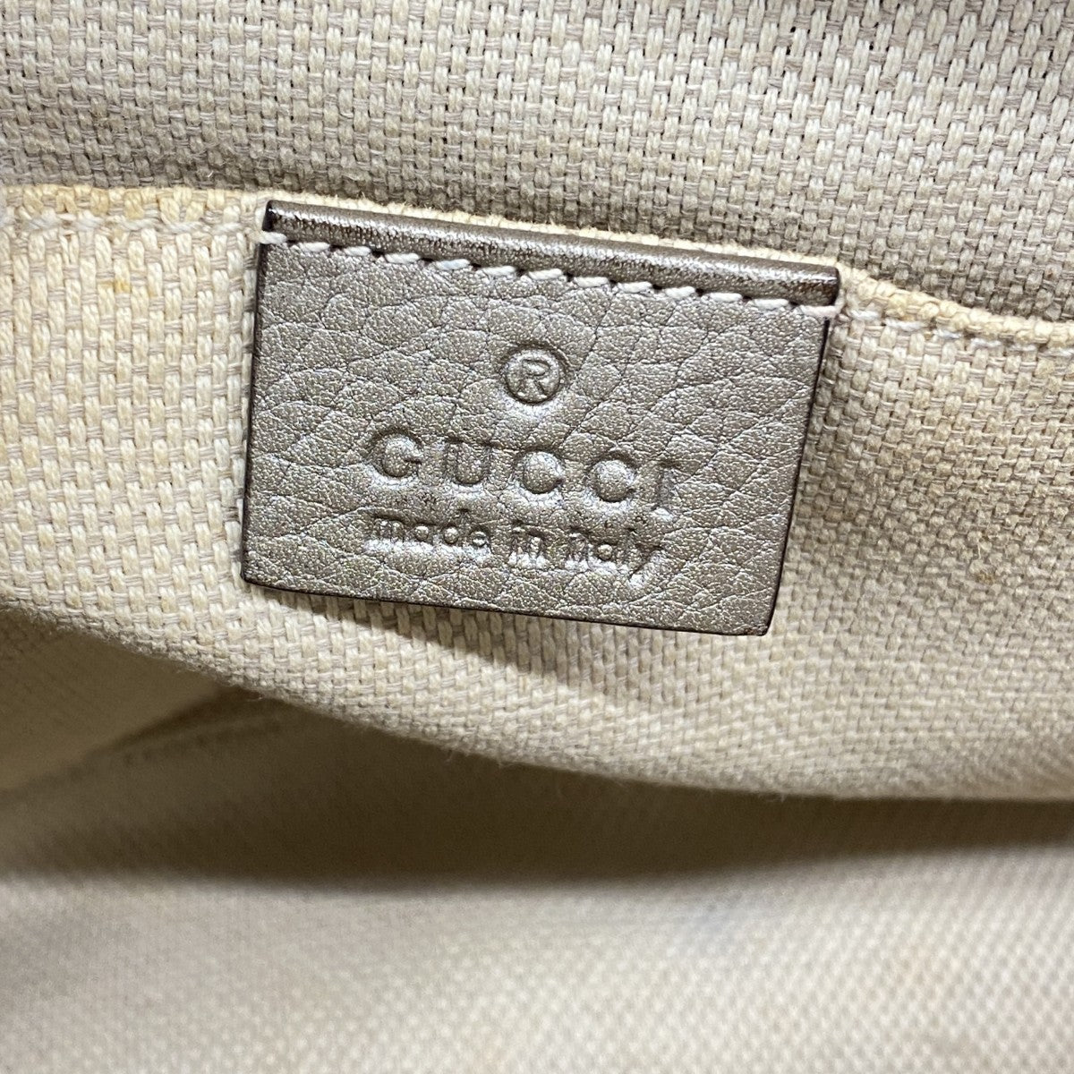 【5ie5852】グッチ ショルダーバッグ ソーホー 308364 レザー シャンパンゴールド ゴールド金具【中古】レディース