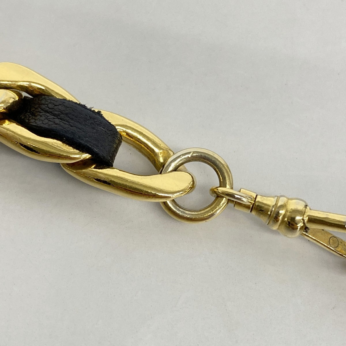 【5ie5853】シャネル ベルト ブラック ゴールド ゴールド金具 チェーン【中古】レディース