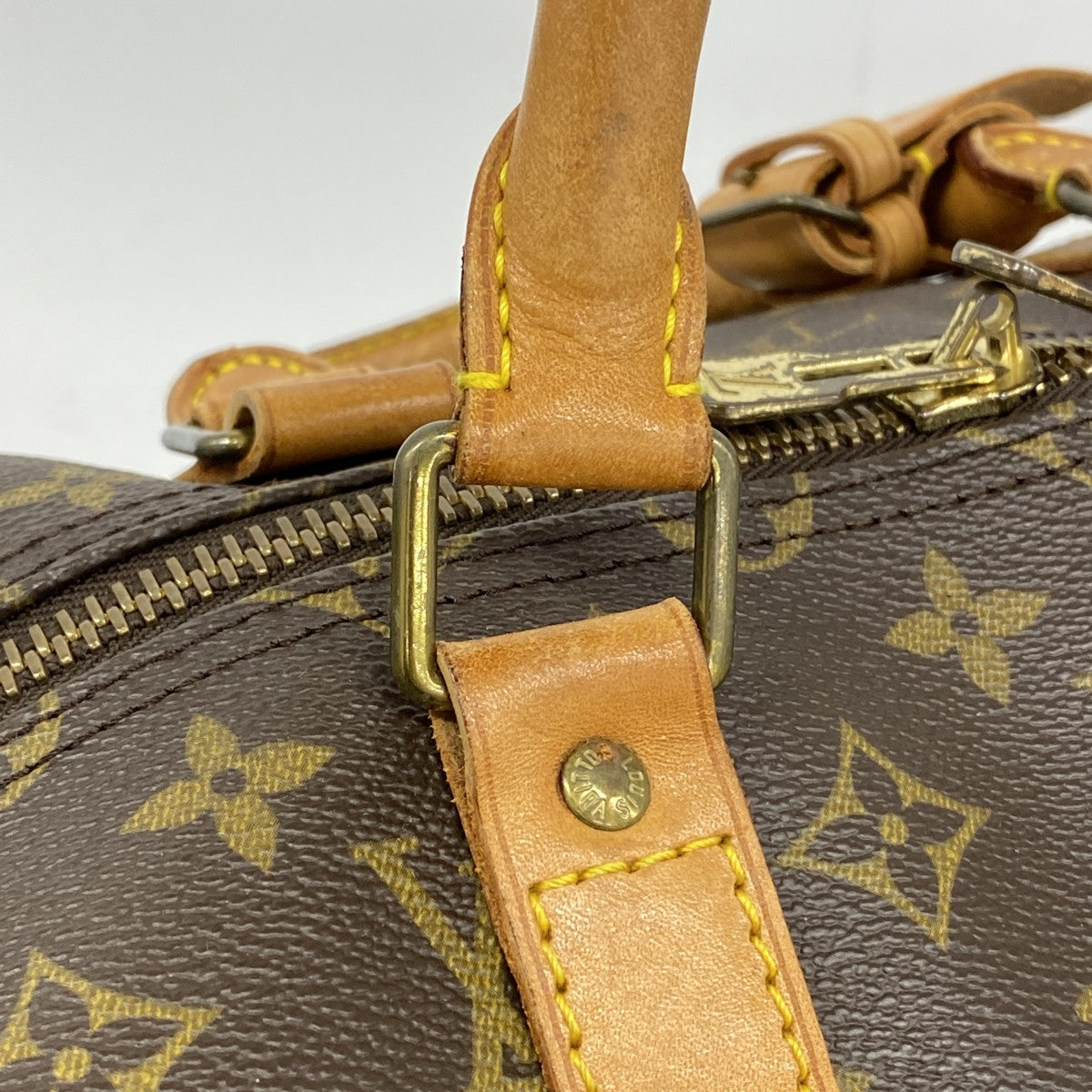 【5ie6012-h】ルイヴィトン ボストンバッグ モノグラム キーポルバンドリエール55 M41414 ブラウン【中古】メンズ レディース ユニセックス