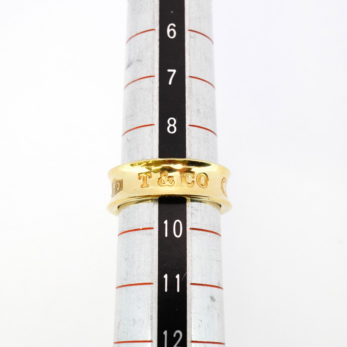 【5jgb0382】ティファニー リング ナロー K18YG イエローゴールド 9.5号【中古】レディース