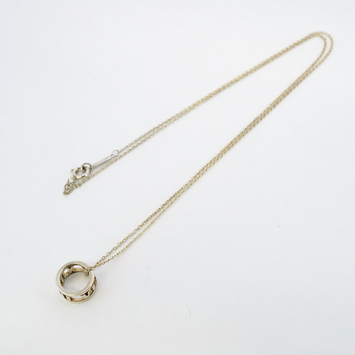 ★SALE【5jgb0386】ティファニー ネックレス アトラス オープンサークル シルバー925【中古】メンズ レディース ユニセックス