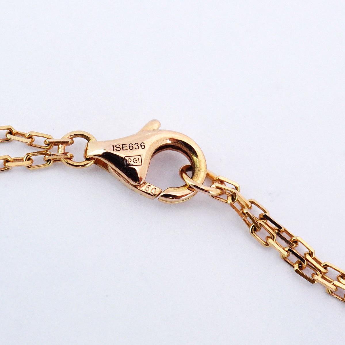 【5jgb0387】カルティエ ネックレス ラブ サークル 2PD K18PG ピンクゴールド ダイヤモンド【中古】レディース