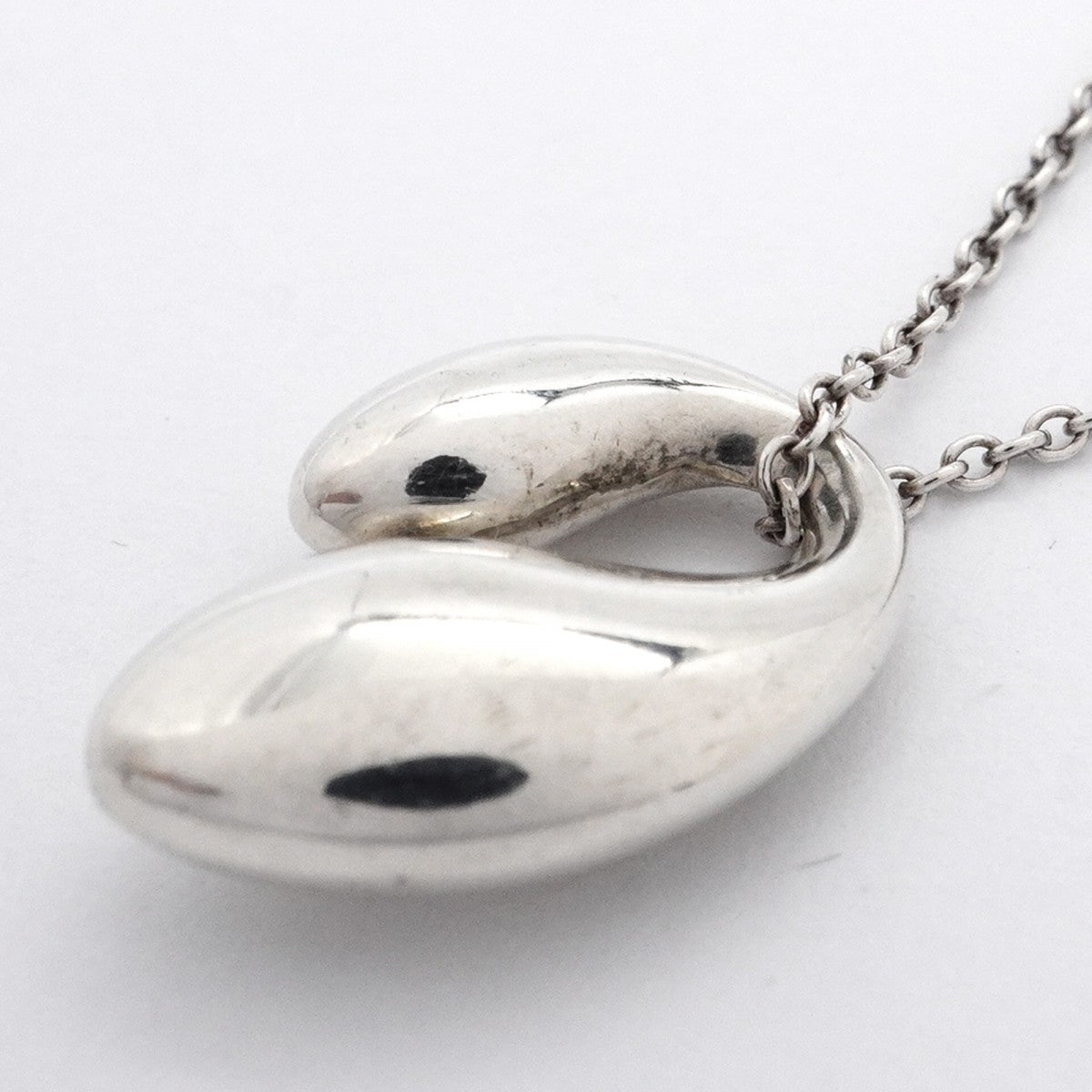 【5jgb0424】ティファニー ネックレス ダブルティアドロップ シルバー925【中古】レディース