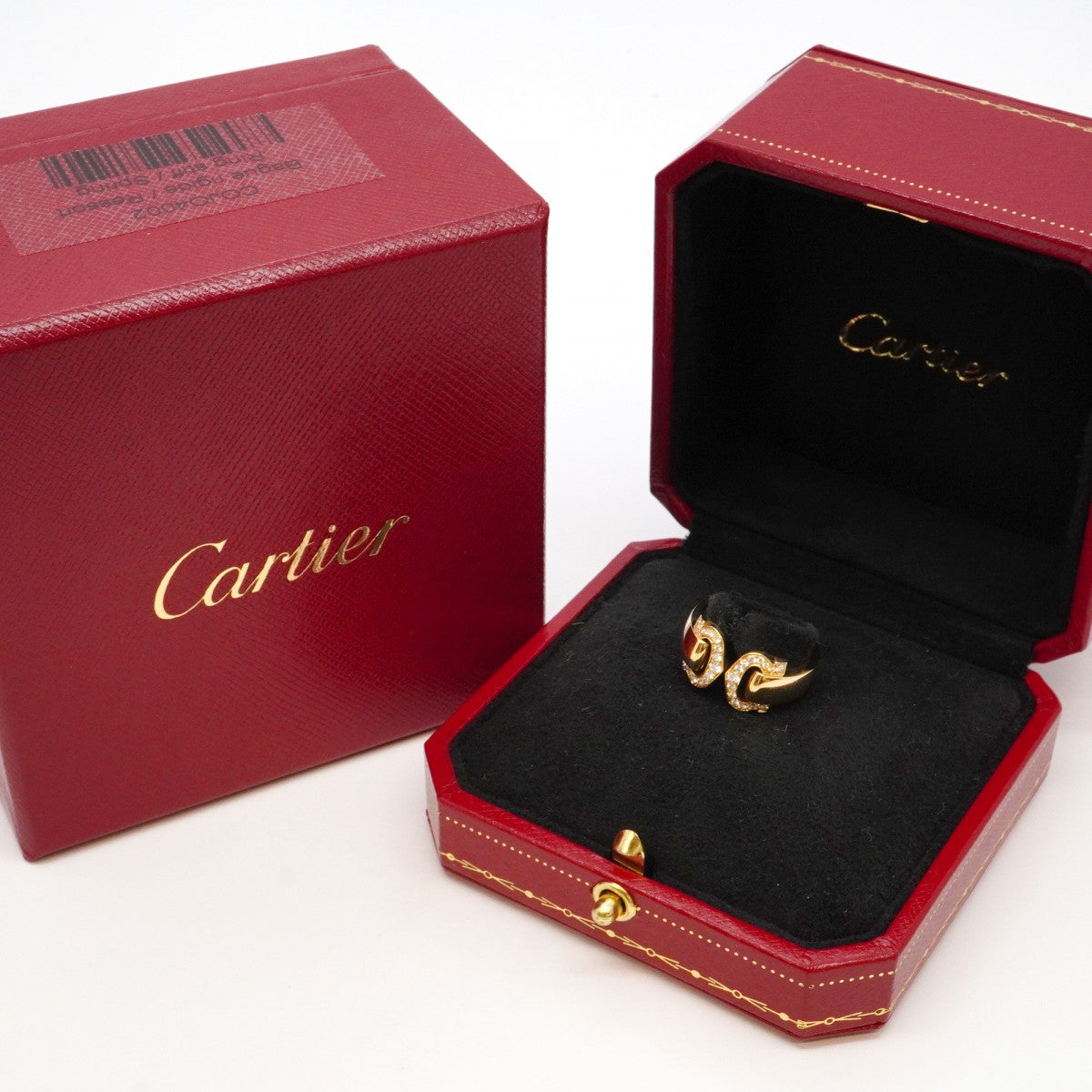 ★SALE【5jgb0445】カルティエ リング 2C ブークルセ K18YG イエローゴールド ダイヤモンド #49【中古】レディース