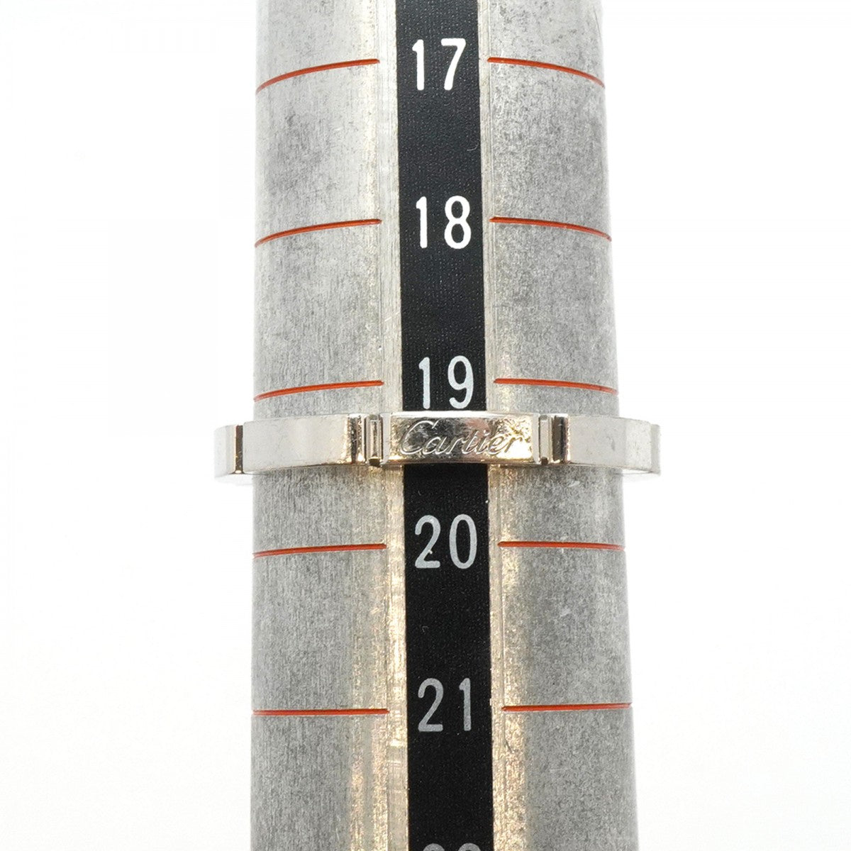 【5jgb0464】カルティエ リング マイヨンパンテール K18WG ホワイトゴールド #60【中古】メンズ