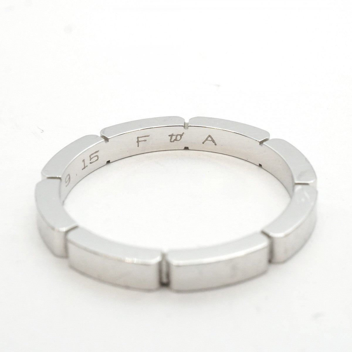 【5jgb0464】カルティエ リング マイヨンパンテール K18WG ホワイトゴールド #60【中古】メンズ