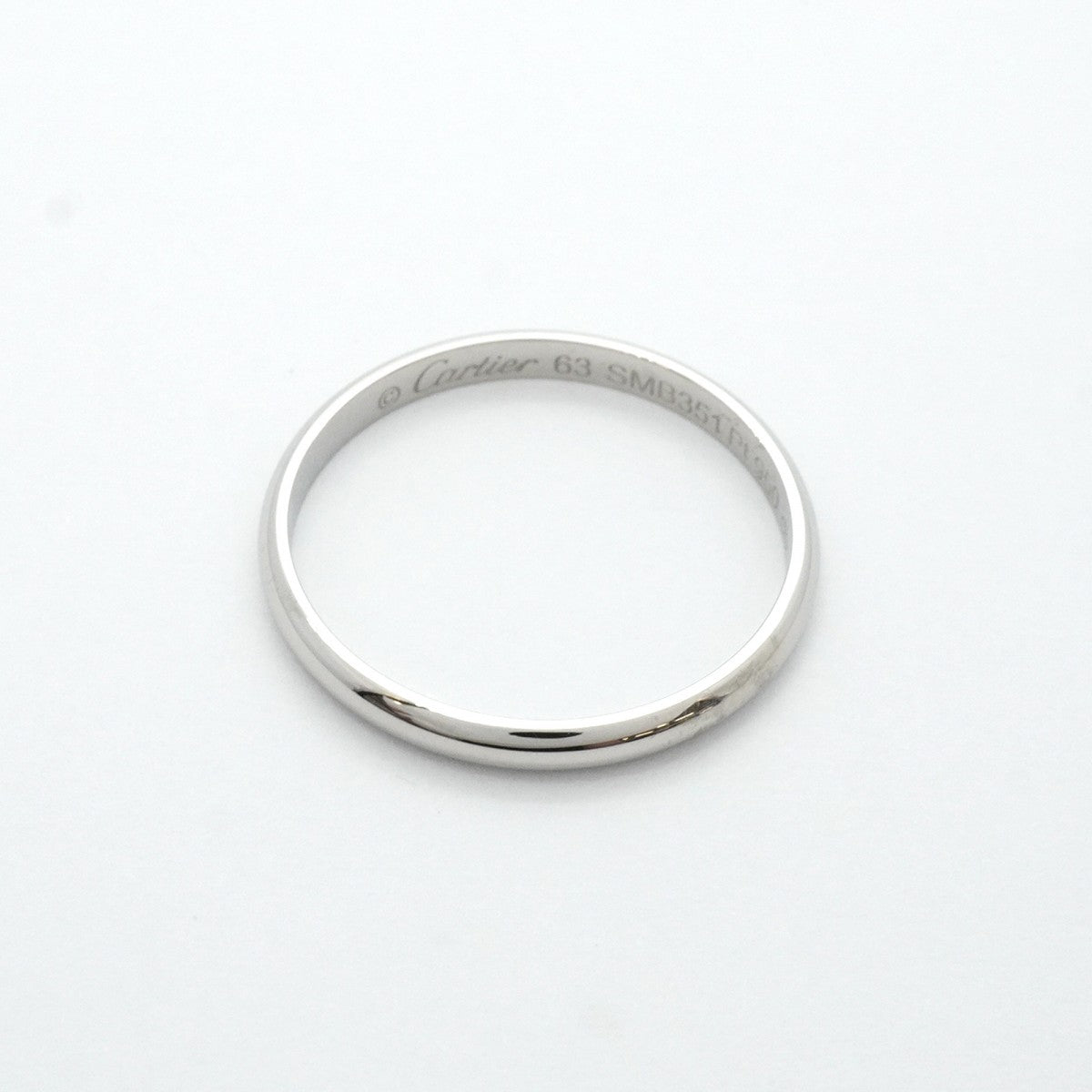 ★SALE【5jgb0471】カルティエ リング クラシックウェンディング Pt950 プラチナ #63【中古】メンズ