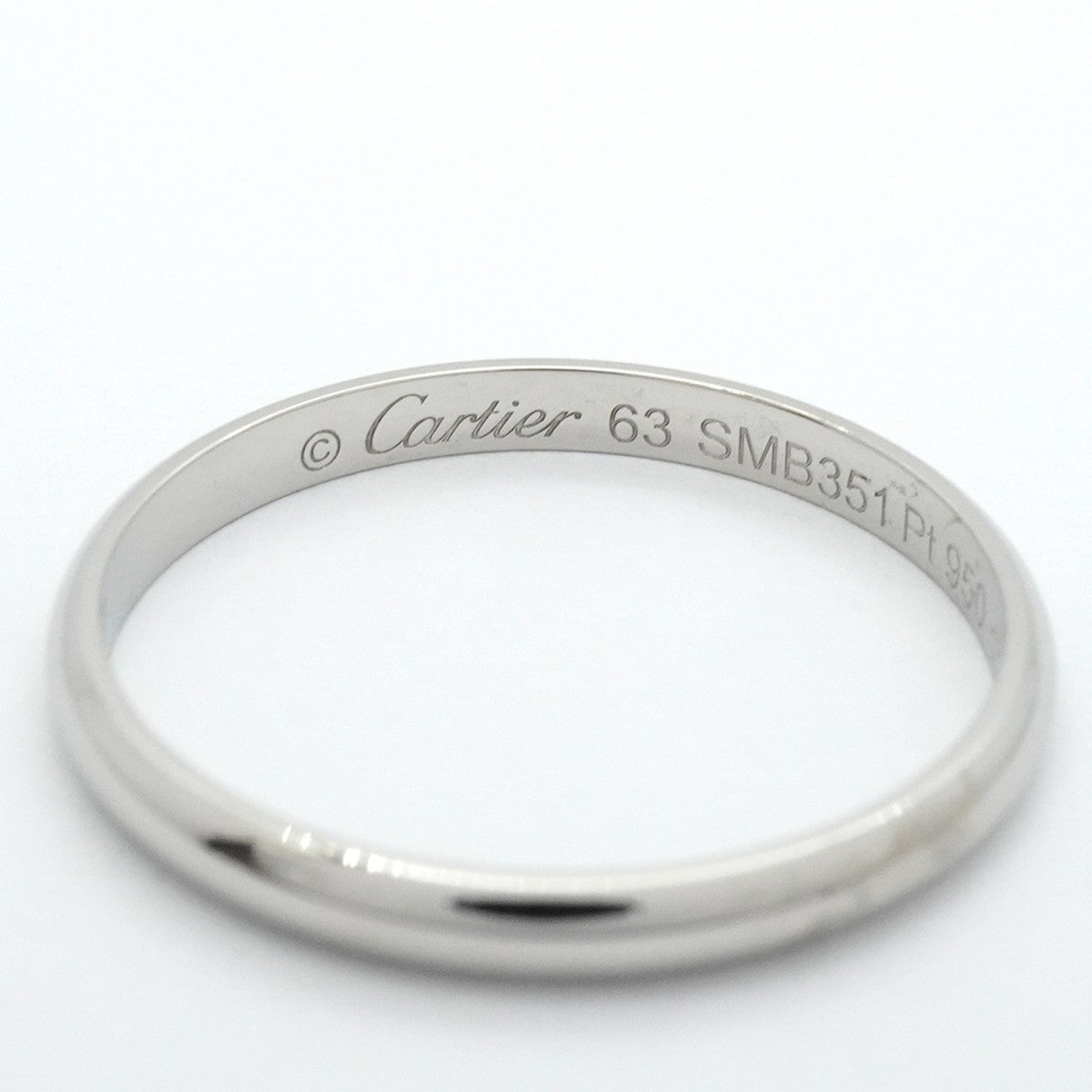 ★SALE【5jgb0471】カルティエ リング クラシックウェンディング Pt950 プラチナ #63【中古】メンズ