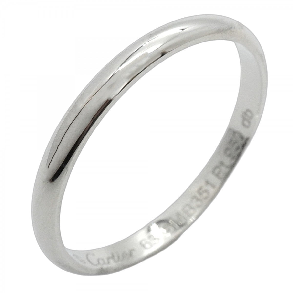 ★SALE【5jgb0471】カルティエ リング クラシックウェンディング Pt950 プラチナ #63【中古】メンズ