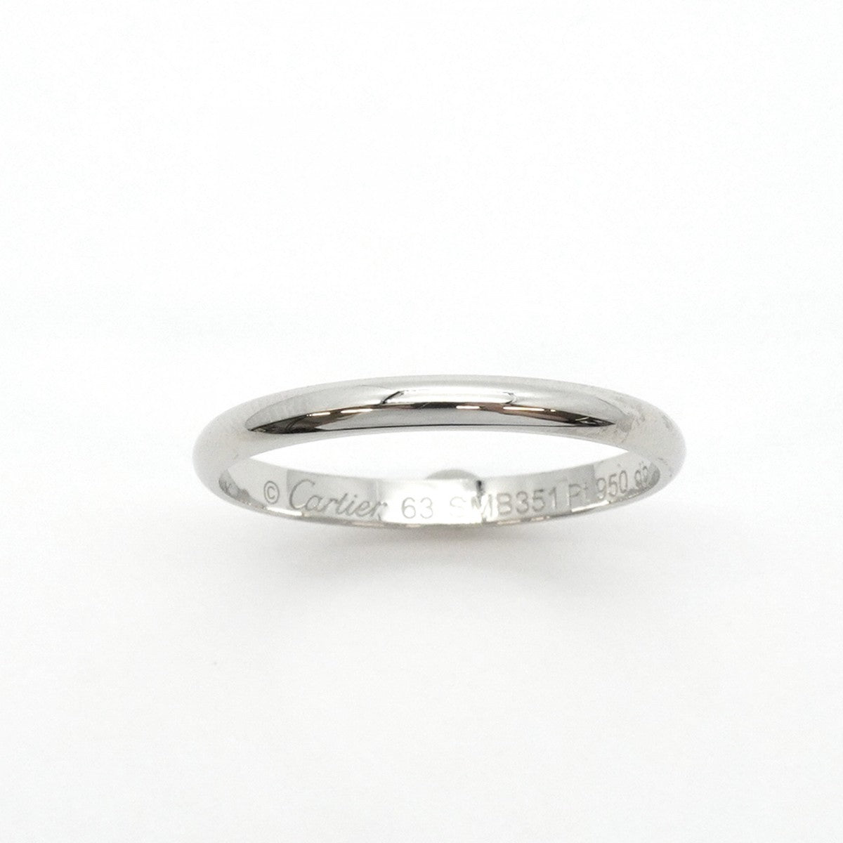 ★SALE【5jgb0471】カルティエ リング クラシックウェンディング Pt950 プラチナ #63【中古】メンズ