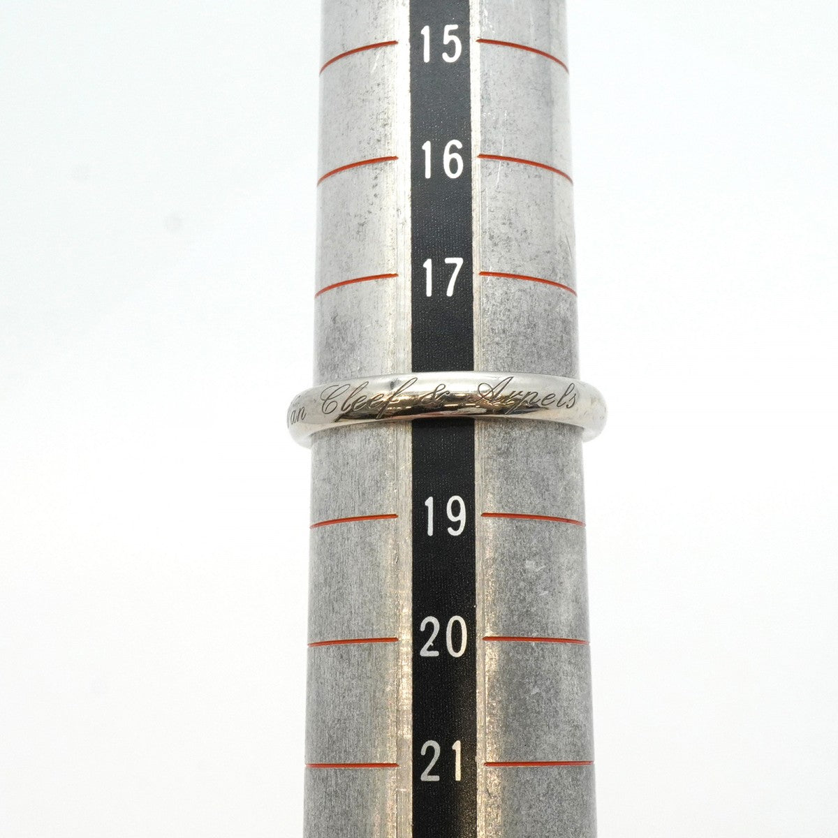 【5jgb0472】ヴァンクリーフ&アーペル リング シニアチュール Pt950 プラチナ #59【中古】メンズ