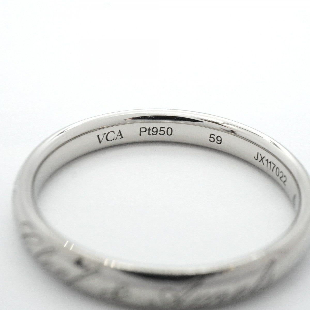 【5jgb0472】ヴァンクリーフ&アーペル リング シニアチュール Pt950 プラチナ #59【中古】メンズ