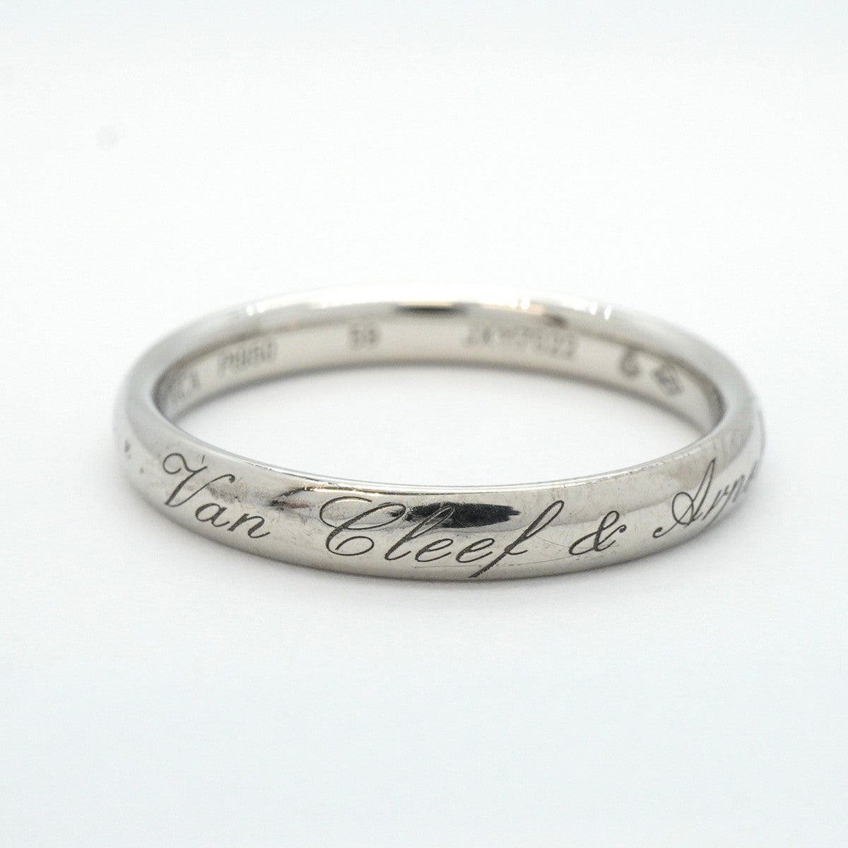 【5jgb0472】ヴァンクリーフ&アーペル リング シニアチュール Pt950 プラチナ #59【中古】メンズ