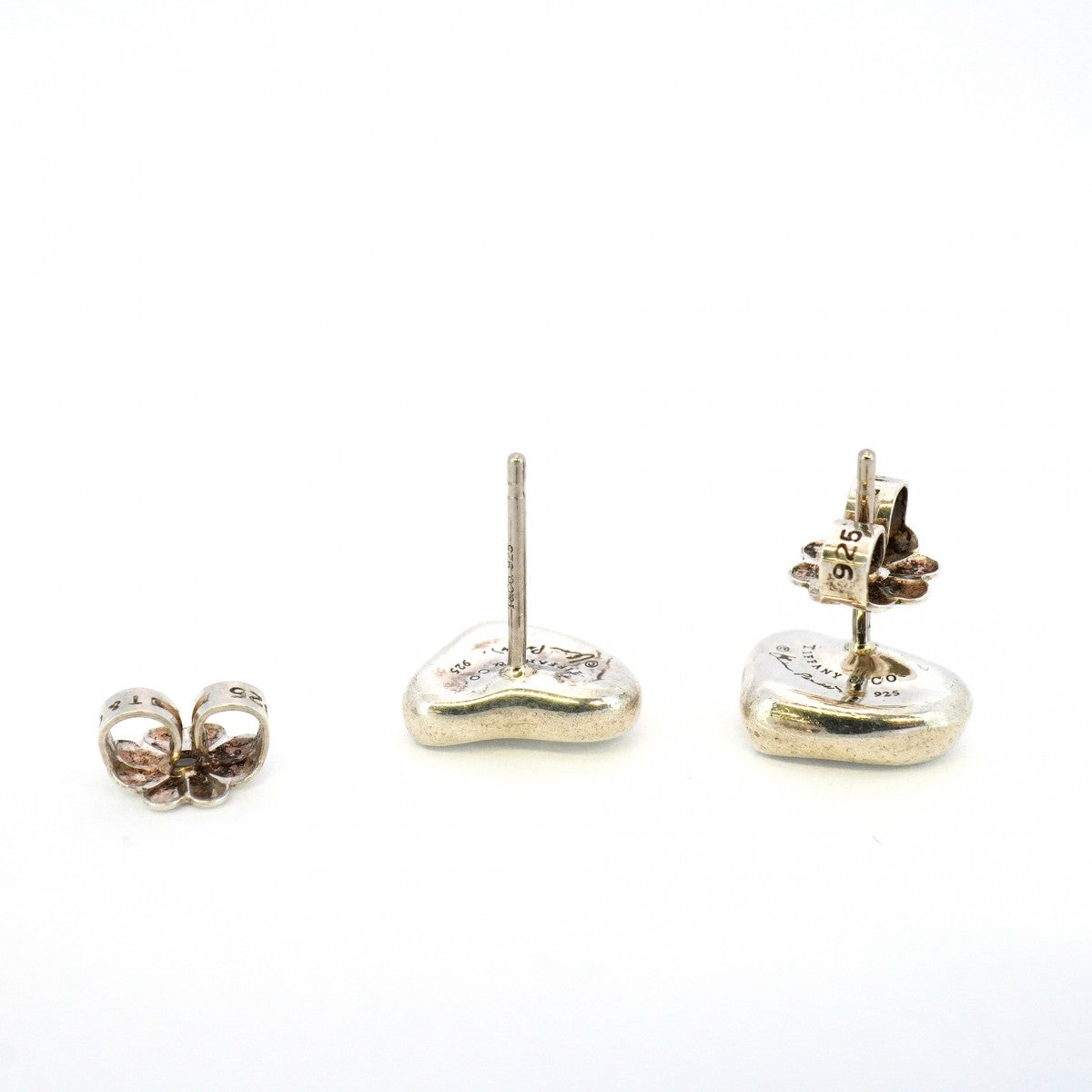 【5jgb0478】ティファニー ピアス フルハート シルバー925【中古】レディース
