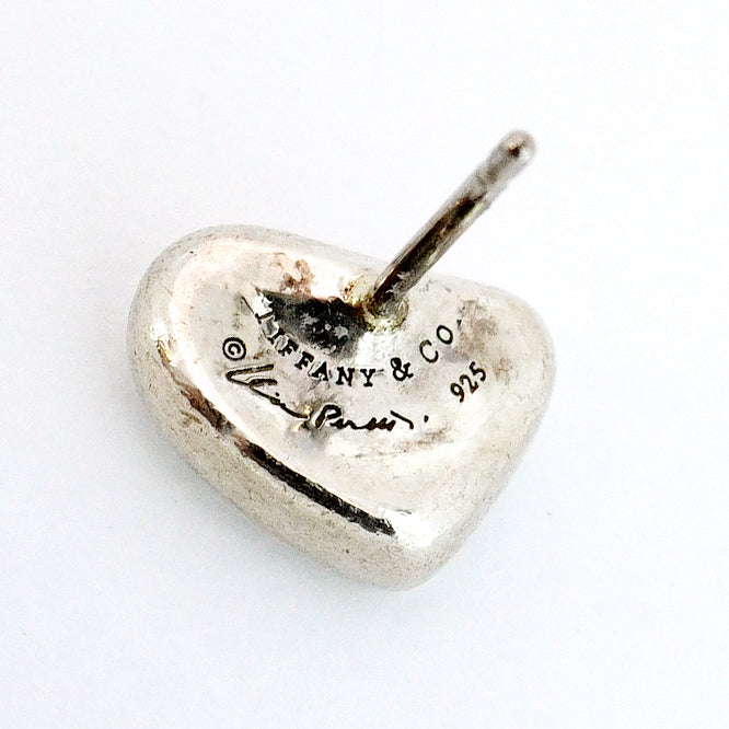 【5jgb0478】ティファニー ピアス フルハート シルバー925【中古】レディース