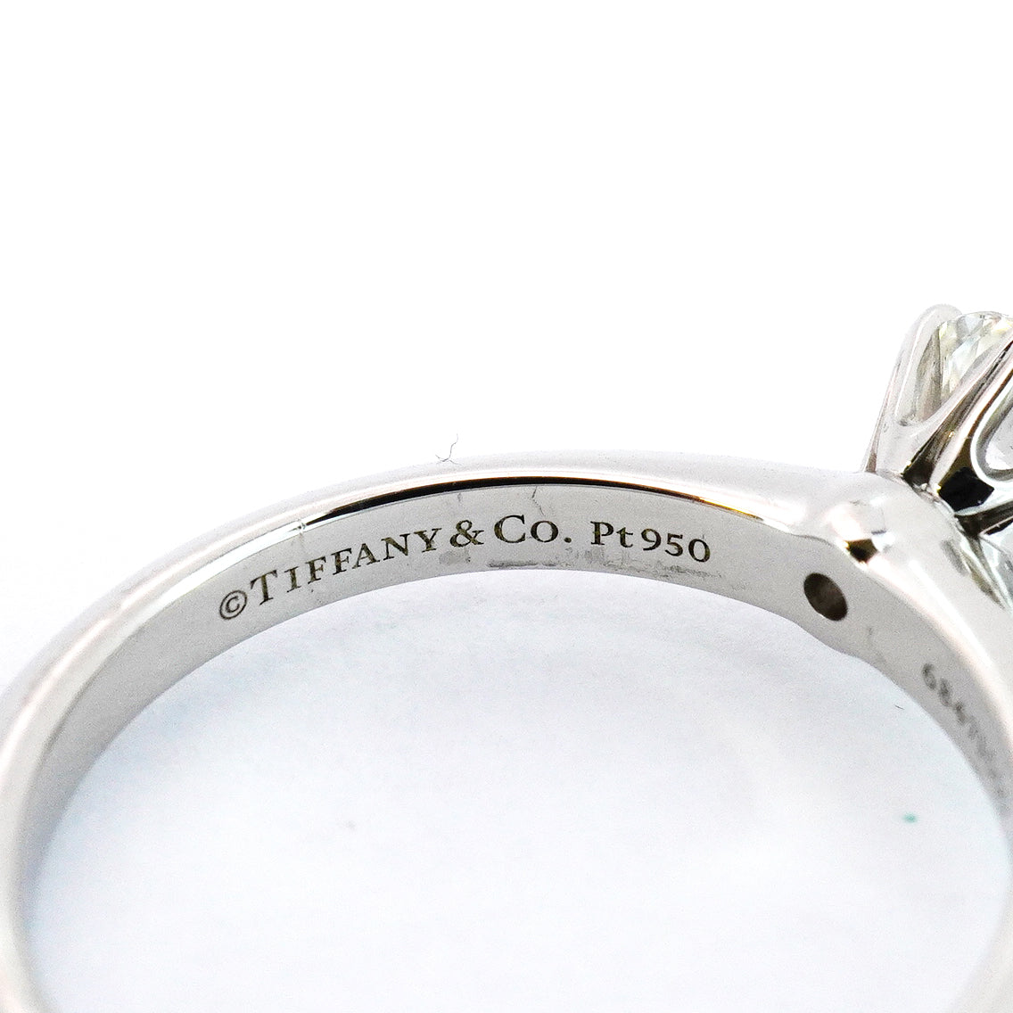 【5jgb0485】ティファニー リング ソリティア 1PD Pt950 プラチナ ダイヤモンド 0.65ct 11.5号【中古】レディース