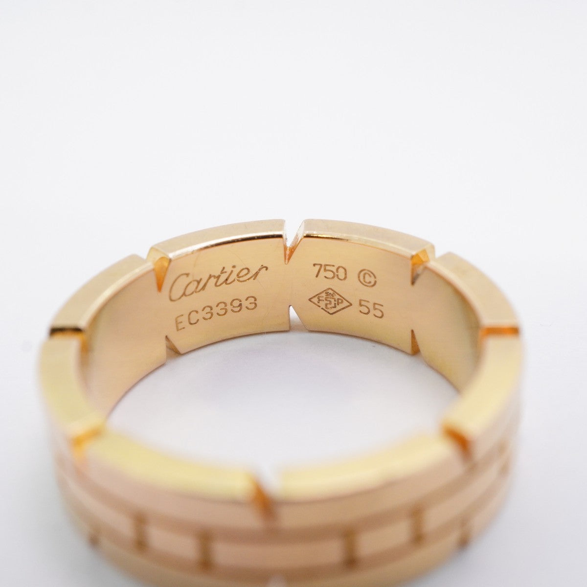 ★最終価格【5jgb0932】カルティエ リング タンクフランセーズ K18PG ピンクゴールド #55【中古】メンズ レディース ユニセックス