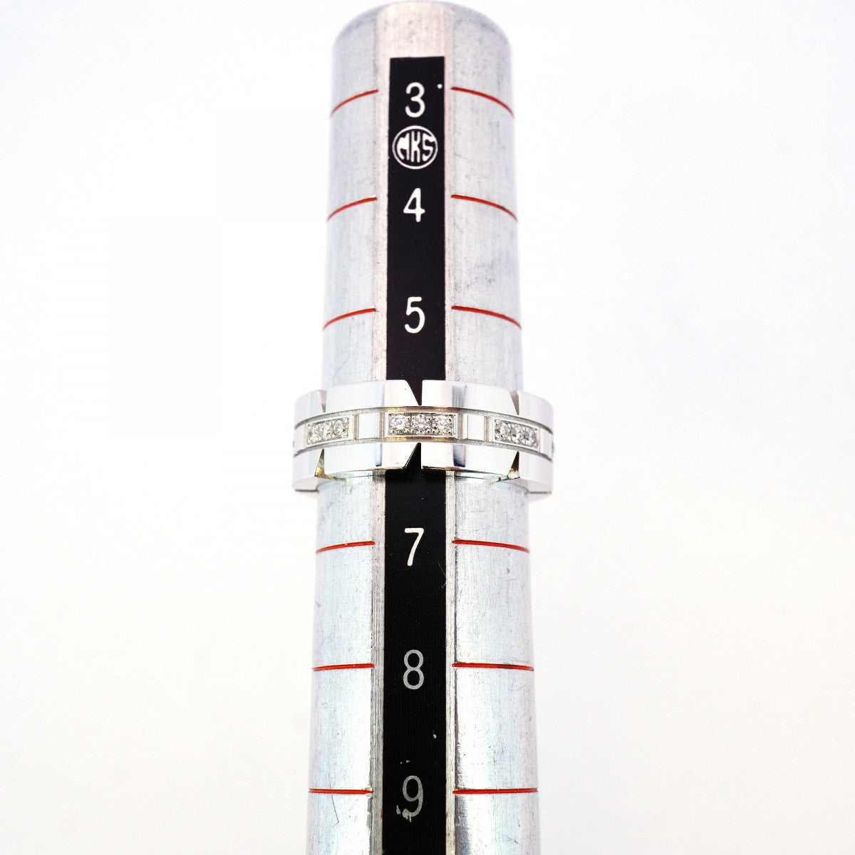 ★SALE【5jhb0221】カルティエ リング タンクフランセーズ K18WG ホワイトゴールド ダイヤモンド #46【中古】レディース