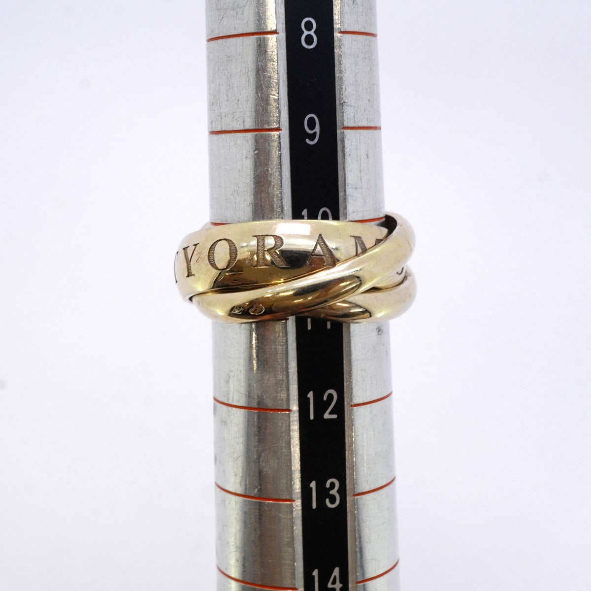 【5jhb0317】カルティエ リング トリニティ クリスマス限定 K18WG ホワイトゴールド #51【中古】レディース