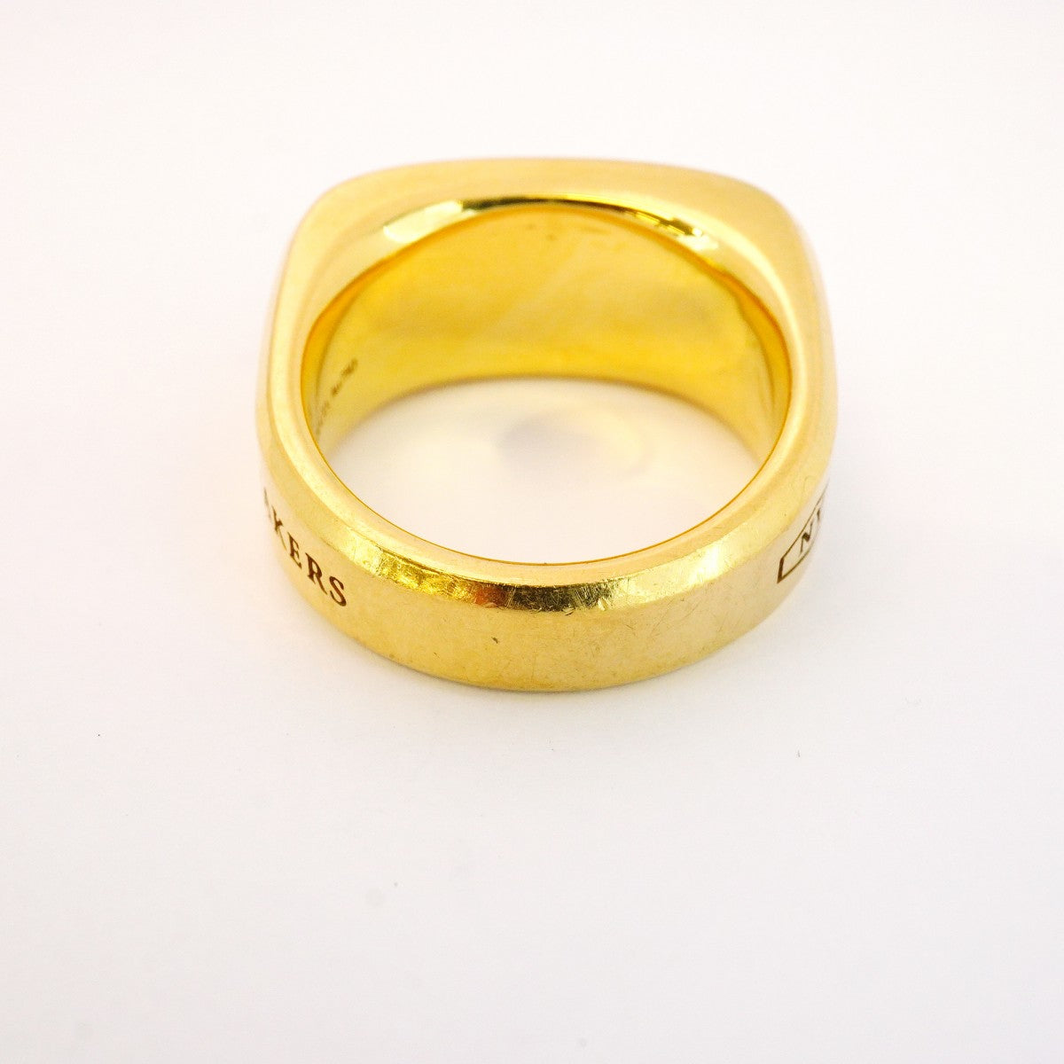 【5jhb0494】ティファニー リング メイカーズ/シグネット K18YG イエローゴールド 24号【中古】メンズ