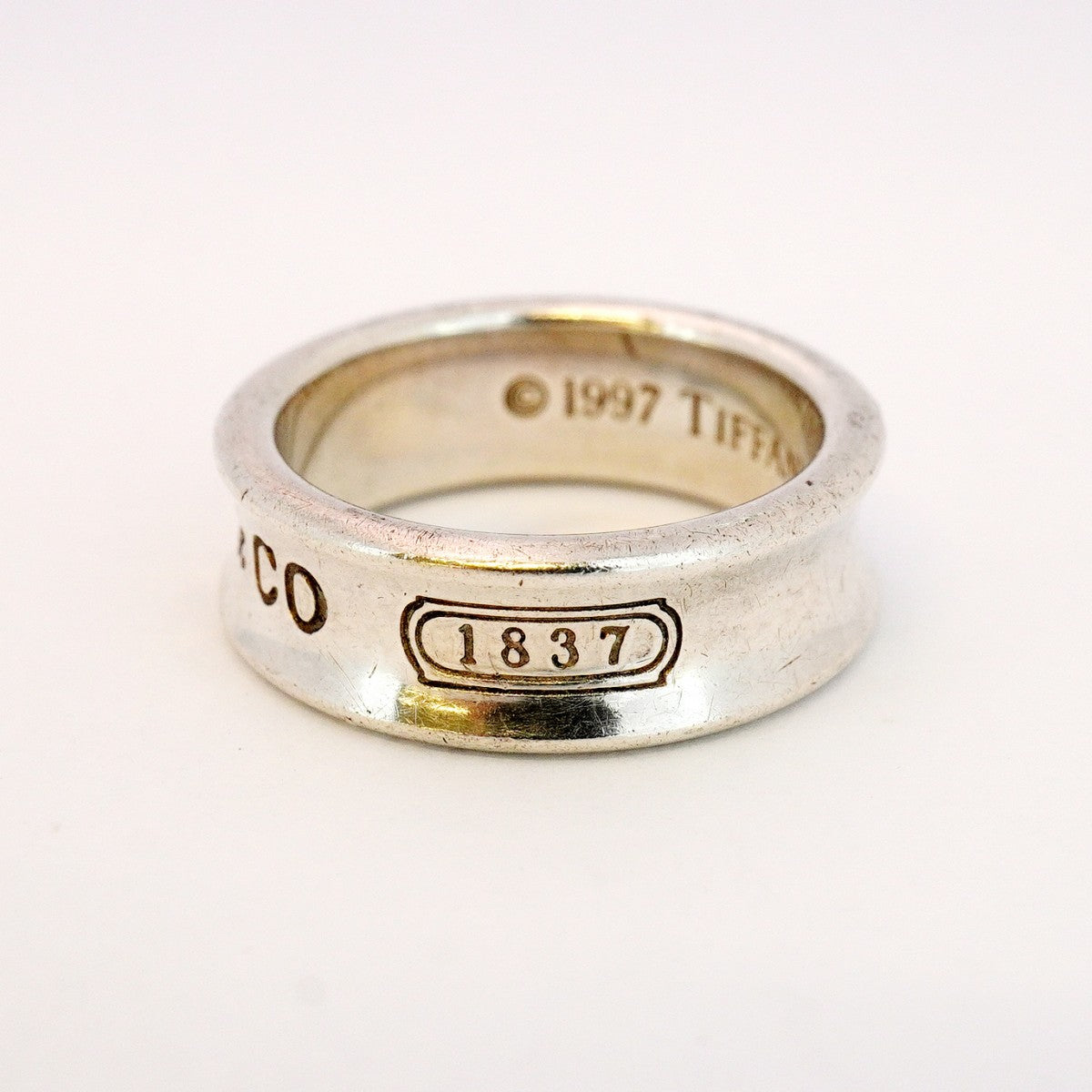 【5jhb0496】ティファニー リング ナローリング シルバー925 13.5号【中古】レディース