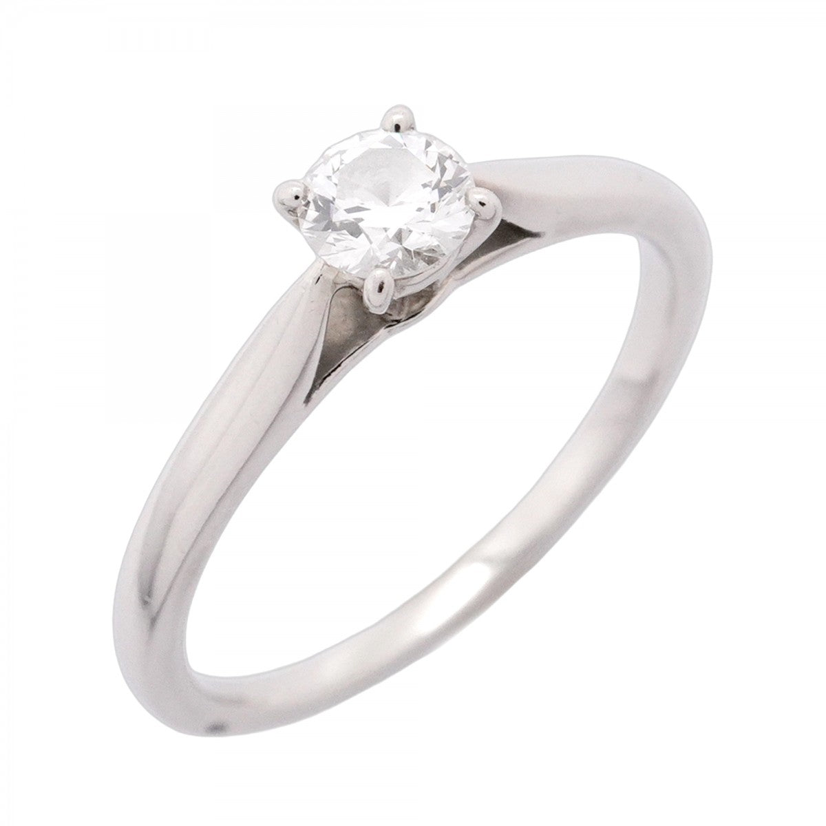 【5jhb0513】カルティエ リング ソリテール 1PD Pt950 プラチナ ダイヤモンド 0.23ct #49【中古】レディース