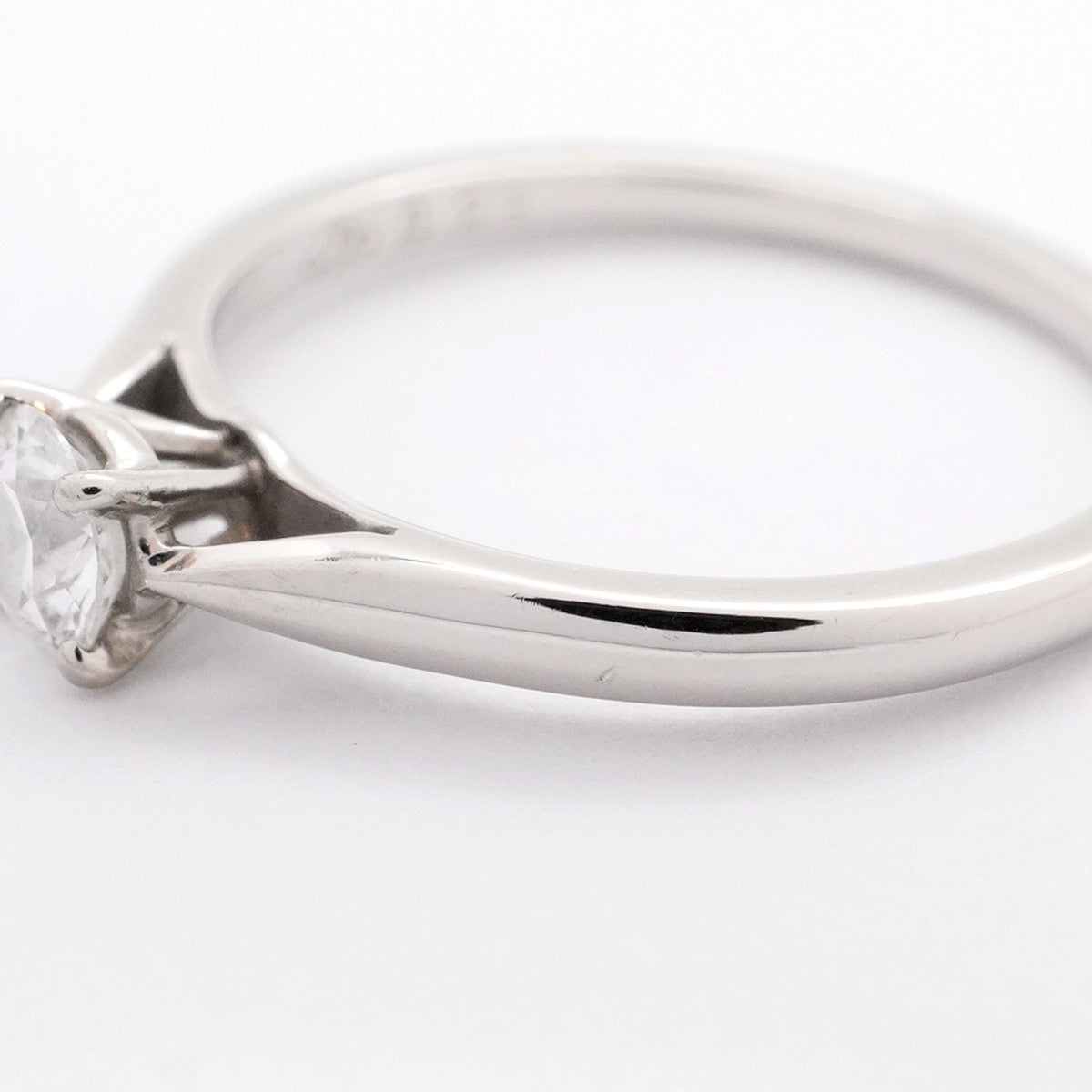 【5jhb0513】カルティエ リング ソリテール 1PD Pt950 プラチナ ダイヤモンド 0.23ct #49【中古】レディース