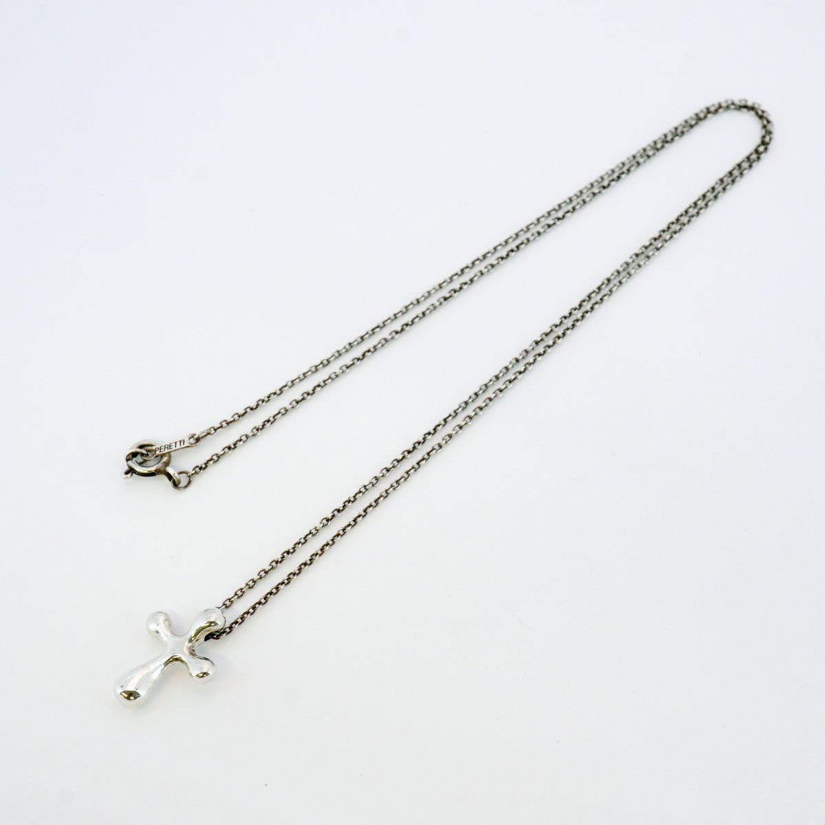 【5jhb0605】ティファニー ネックレス スモールクロス シルバー925【中古】レディース